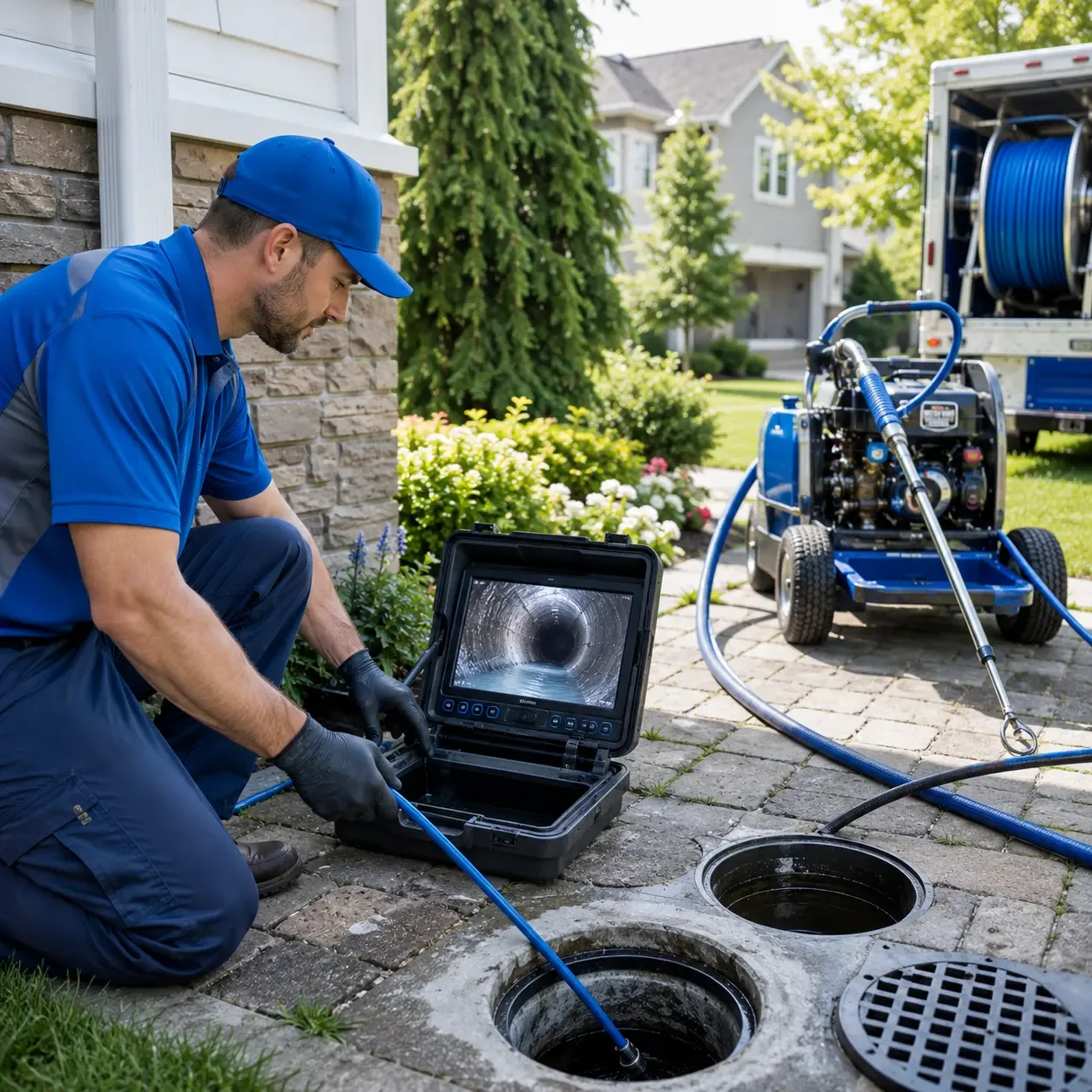Outdoor drain cleaning professionals serving Franklin, NH