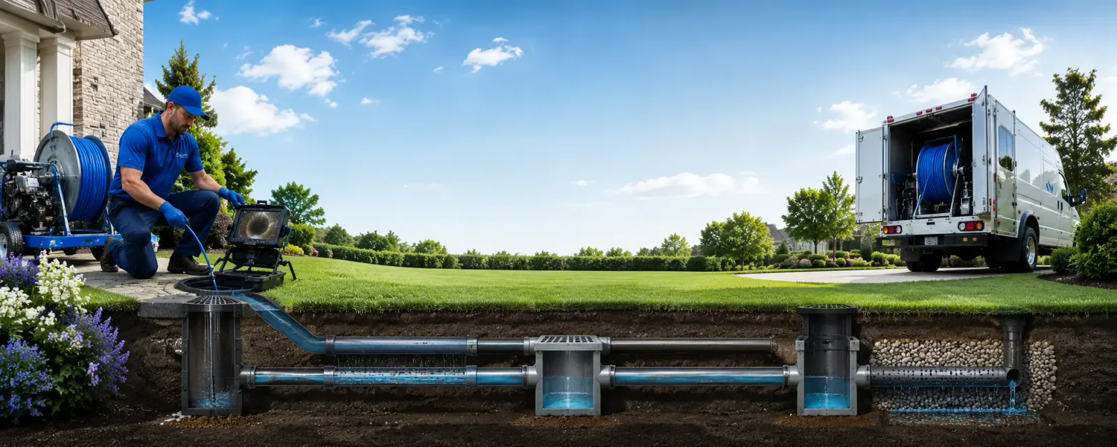 Outdoor drain cleaning information for Franklin, NH